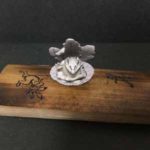 焼き竹材, レーザー加工機, 置物台